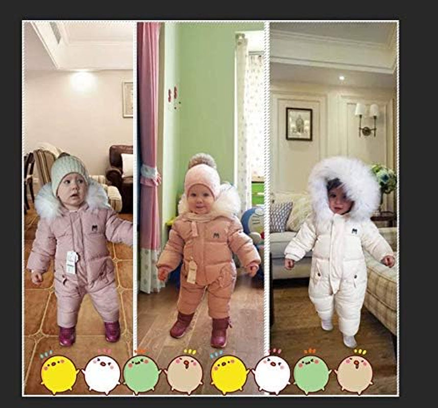 Baby Winter Snowsuit Coat Romper Outwear Hooded Footie Toddler