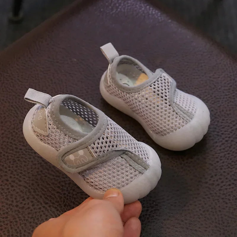 Baby Shoes Boys/Girls Toddler Shoe 2023 Summer New Boy Breathable Mesh Sports Shoe Girls Soft Sole Mesh Shoes Kids Shoes Tênis