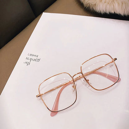 Luxury anti Blue Light Glasses Men Women Diamond Studded Oversized Square Eyeglasses Computer Goggles Eyewear Glitter Frame